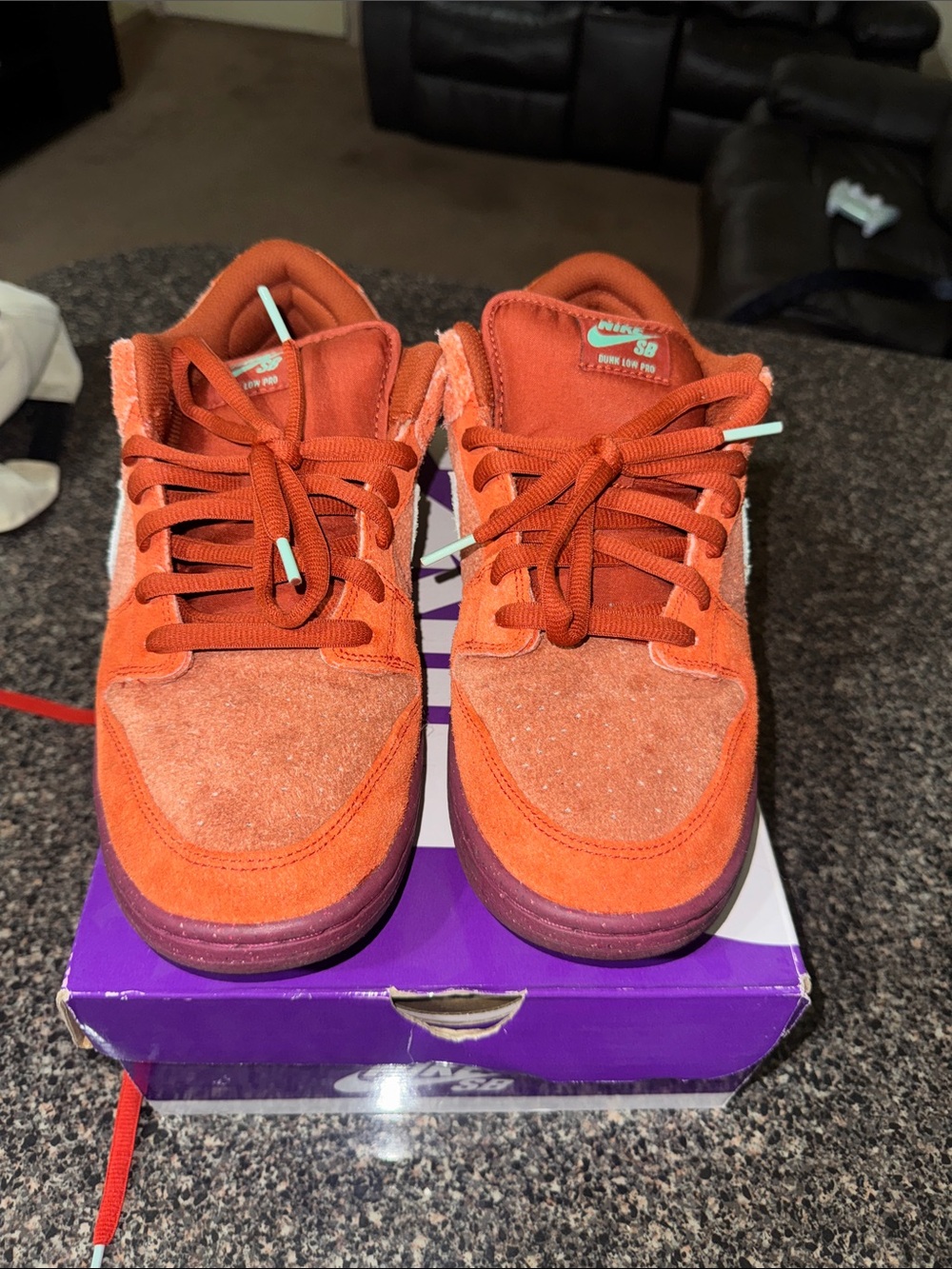 Nike Kids Orange Low-Top Sneakers